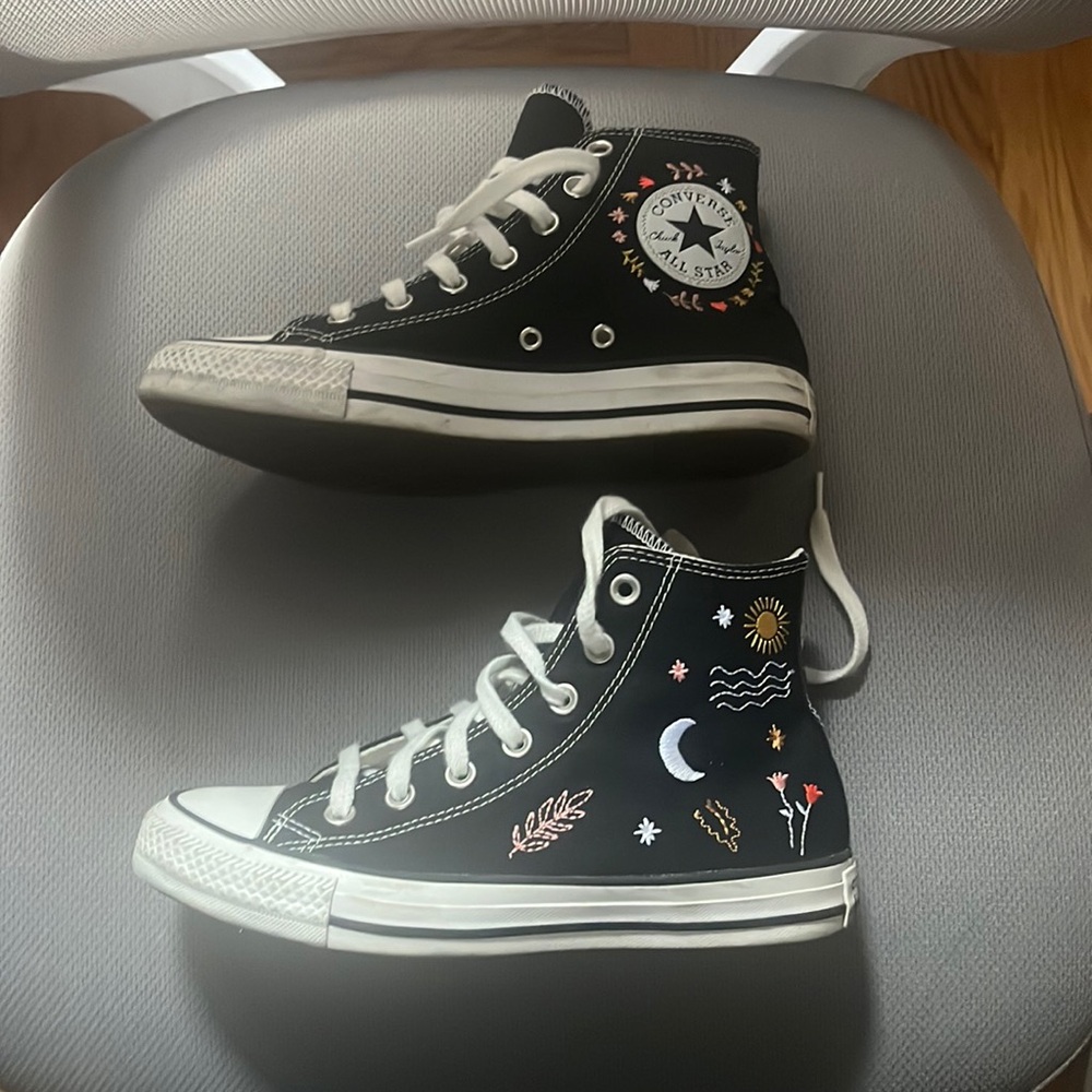 Converse Women's Black All Star “It's Ok To Wander” Hi-top Sneakers
